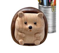 Hedgehog Figurine - Realistic Wooden Decoration, Animal Toy | Detailed Forest Animal Sculpture with Handmade Wooden Structure, Finely Carved Features and Smooth, Natural Finish, The Warm Decor