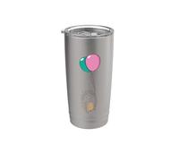 Hedgehog Flies with Balloons Stainless Steel Insulated Tumbler