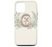 Hedgehog Floral Woodland Botanical Cute Animal Pastel Case for iPhone 12/12 Pro