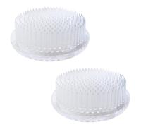 Hedgehog Flower Holder - 2 Pieces Round Kenzan Arrangement Tool, Flower Frog for Art, Home, Office Decoration (2.26 Inch, Clear)