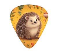 Hedgehog Guitar Plectrums, 12 Pcs Lightweight Guitar Plectrums, 0.46mm/0.71mm/0.96mm Thickness For Acoustic Guitar Acoustic Electric Guitar Ukulele Bass