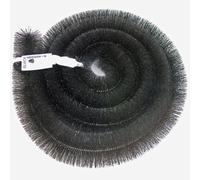 Hedgehog Gutter Brush Leaf Guard Black 75mm x 4m Length For Mini Shed Gutter