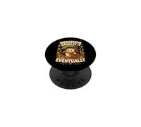 Hedgehog Handles It Eventually Lazy Weekend Humor PopSockets Adhesive PopGrip