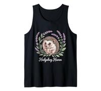 Hedgehog Haven Lavender Wreath Woodland Charm Tank Top