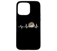 Hedgehog Heartbeat EKG Pulse Line Accessories Hedgehogs Case for iPhone 15 Pro Max
