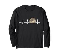Hedgehog Heartbeat EKG Pulse Line Accessories Hedgehogs Long Sleeve T-Shirt