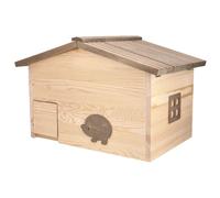 Hedgehog House Igelschutz Hut Golden Needle Pine Wood Pinewood 52x35x34 CM