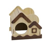Hedgehog House - Natural Hut Cute Decor - Natural Bunny House Hamster Accessories | for Bunny Ferret Hedgehog Sugar Glider Indoor Cage Landscape Enrichment Play Sleep Rest