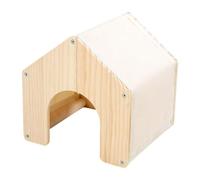 Hedgehog House Small Pet Wooden Habitat Living House | Chinchilla Cage Hides for Hamster Gerbil Dwarf Guinea Chinchilla Hedgehog Ferret Sugar Glider