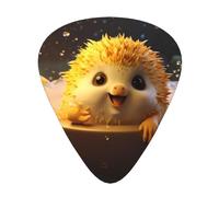 Hedgehog in bubble bath Stylish and durable guitar picks, three types of thin, medium and heavy guitar picks (12 pieces), suitable for guitar, bass, electric guitar, ukulele,