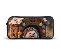 Hedgehog in The Candy House Pencil Pouch Large Capacity Pencil Case Organiz