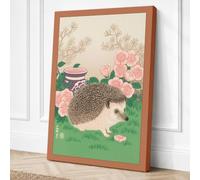 Hedgehog in the Garden Canvas Wall Art Print 18x12 Inch (46 x 30 cm)
