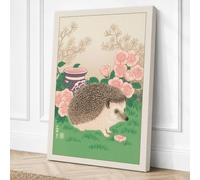 Hedgehog in the Garden Canvas Wall Art Print 30x20 Inch (76 x 51 cm)