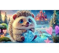 hedgehog Jigsaw Puzzles 1000 Pieces Fun and Challenging Family Game Puzzle Game Great Gift Idea for The Whole for Women, Gifts for Men 38x26cm/1000pcs