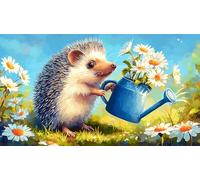 hedgehog Jigsaw Puzzles 1000 Pieces Fun and Challenging Family Game Puzzle Game Great Gift Idea for The Whole for Women, Gifts for Men 38x26cm/1000pcs