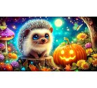 hedgehog Jigsaw Puzzles 1000 Pieces Fun and Challenging Family Game Puzzle Game Great Gift Idea for The Whole for Women, Gifts for Men 38x52cm/1000pcs
