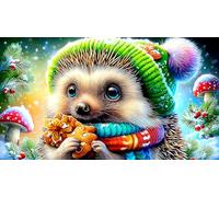 hedgehog Jigsaw Puzzles 1000 Pieces Fun and Challenging Family Game Puzzle Game Great Gift Idea for The Whole for Women, Gifts for Men 70x50cm/1000pcs