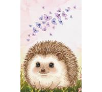 Hedgehog Journal: 6x9" composition style notebook with 100 lined pages