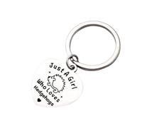 Hedgehog Keyring Hedgehog Keychain Silver Hedgehog Gift Just A Girl That Loves Hedgehogs Wildlife Gift Hedgehog Lover