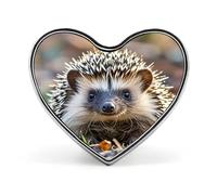 Hedgehog Lapel Pin Exquisite Fashion Brooches Personalized Buttons Badge Novelty Unique Button Pins Cute Heart Shaped Pins Metal Buttons for Backpack Hat Bag Jacket