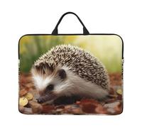 Hedgehog Laptop Sleeve Case 14 Inch Waterproof Lightweight Laptop Case Bag with Handle Travel Laptop Bag Briefcase Messenger Bag for Women Men