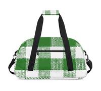 Hedgehog Lovely Decor Gym Bag Sports Duffle Bag Weekend Sleepover Duffel Bags Small Travel Tote for Overnight Workout Gymnastics Dance Ballet, Interesting Grid Texture, 18.9 x 8.7 x 10.6 in, Duffel