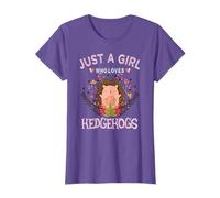 Hedgehog Lover Women Gift Just A Girl Who Loves Hedgehogs T-Shirt