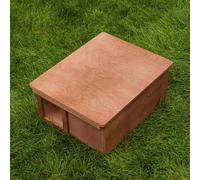 Hedgehog Nest Box - Plywood - L47 x W38 x H22 cm Buttercup Farm Brown One Size