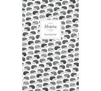 Hedgehog Notebook - Ruled Pages - 5x8 - Premium: (White Edition) Fun notebook 96 ruled/lined pages (5x8 inches / 12.7x20.3cm / Junior Legal Pad / Nearly A5)