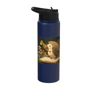 Hedgehog Playing Trumpet Music Sheet Animal Lover Stainless Steel Insulated Water Bottle