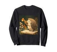 Hedgehog Playing Trumpet Music Sheet Animal Lover Sweatshirt