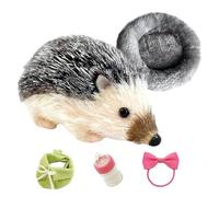 Hedgehog Plush - Soft Polcature | Cute Realistic Cake | Adorable Silicone Pattern | Realistic Miniature Figurine | Bedroom Collectible Companion Figure for Decorates