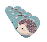 Hedgehog Polkadot Car Air Fresheners Cards Set of 4 Pieces Personalized Car Fresheners Gifts for Men Women Auto Aromatherapy Tablets Hanging Scented Cards for Wardrobe Bathroom