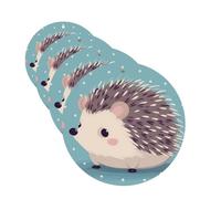 Hedgehog Polkadot Car Air Fresheners Cards Set of 4 Pieces Personalized Car Fresheners Gifts for Men Women Auto Aromatherapy Tablets Hanging Scented Cards for Wardrobe Bathroom