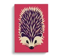Hedgehog Pop Art Canvas Print for Living Room Bedroom Home Office Décor, Wall Art Picture Ready to Hang, 30x20 Inch (76x50 cm)