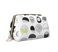 Hedgehog Print Makeup Bag Portable Versatile Toiletry Bag Large Capacity Cosmetic Bag for Women