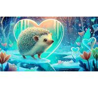hedgehog Puzzle Game 1000 Piece Recycled Paper Impossible Hard Difficult Challenging for The Whole for Women, Gifts for Men 38x52cm/1000pcs