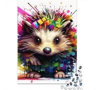 Hedgehog Puzzle Jigsaws 1000 Pieces for Adults Paper Adult Jigsaw Puzzle Puzzle for Adults And Teenager 1000pcs (38x26cm)