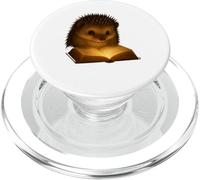 Hedgehog Reading Under Lantern Cozy Nocturnal Forest Art PopSockets PopGrip for MagSafe