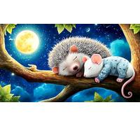 hedgehog Recycled Paper Puzzle 1000 Pieces Fun and Challenging Family Game Puzzle Game for The Whole for Women, Gifts for Men 70x50cm/1000pcs