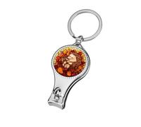 Hedgehog Rolling in Autumn Leaves Nail Clippers Toenail Clipper Cutters Professional Nail Trimmer Nail Cuticle Cutter for Women Men