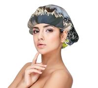 Hedgehog Sitting On Top Satin Bonnet Silk Bonnet, Hair Bonnet For Sleeping, Soft Double Layer Silk Sleeping Cap Hair Wrap For Women Natural Curly Braided Long Hair