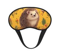 Hedgehog Sleep Mask for Side Sleeper, Blackout Eye Mask for Women Men, Zero Pressure Sleeping Masks Soft Breathable Eye Cover Comfortable Blindfold Eyeshade for Night Sleep