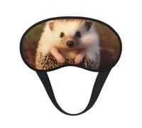 Hedgehog Sleep Mask for Side Sleeper, Light Blocking Night Masks for Sleeping Eye Mask for Women Men Eye Cover Soft Comfortable Eye Shade for Travel, Nap