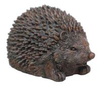 Hedgehog Spare Key Hider Weather Resistant Resin Hidden Key Holder 4.5 x 3.2 x 2.8 in, Decorative Outdoor Hide A Ornament for Garden Wall Fence Patio, Secure Spare Storage
