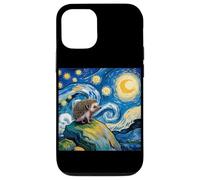 Hedgehog Starry Night Van Gogh Cute Moody Animal Case for iPhone 12/12 Pro