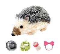 Hedgehog Toy,5 Inch Hedgehog Play Toy - Soft Realistic Fun Animal Model with Sleeping Pad, Silicone Doll for Boys Girls Play Nursing Game Home Travel