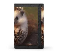 Hedgehog Wallet,Credit Card Holder,Three-fold Wallet for Passport Covers, Purse Passport Bag for Men Women