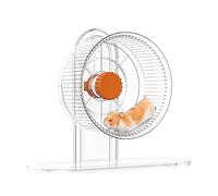 Hedgehog Wheel - Adjustable Silent Runner, Heavy Duty Cage Holder | Motion Smooth Chinchilla Spinner, Balanced Rotation Unit with Non Skid Base, Indoor Playground Wheels for a