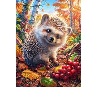 Hedgehog with Berries 500 Piece Jigsaw Puzzle for Adults Mitos Cuento De Hadas Home Office Wall Art Productivity Boost Precision Cut for Remote Workers 500 PCS